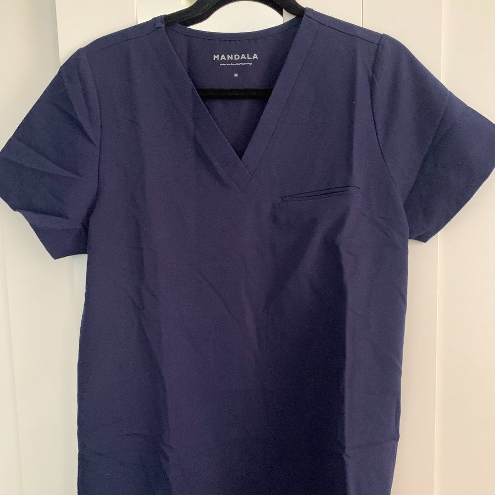 Mandala One Pocket Scrub Top